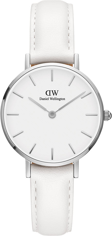  Shop Authentic Daniel Wellington Petite Bondi White Dial White Leather Strap Watch For Women - DW00100250 - Luxxuri