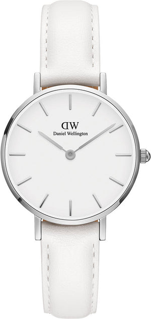  Shop Authentic Daniel Wellington Petite Bondi White Dial White Leather Strap Watch For Women - DW00100250 - Luxxuri