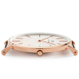  Shop Authentic Daniel Wellington Classic Suffolk White Dial Brown Leather Strap Watch For Women - DW00100120 - Luxxuri