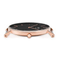  Shop Authentic Daniel Wellington Classic Dover Black Dial White Nylon Strap Watch For Women - DW00100310 - Luxxuri