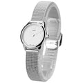  Shop Authentic Calvin Klein Minimal White Dial Silver Mesh Bracelet Watch for Women - K3M2312Y - Luxxuri