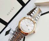  Shop Authentic Gucci G Timeless Silver Dial Two Tone Steel Strap Watch For Men - YA126409 - Luxxuri