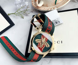  Shop Authentic Gucci Le Marche des Merveilles Green & Red Dial Green & Red NATO Strap Unisex Watch - YA126487 - Luxxuri