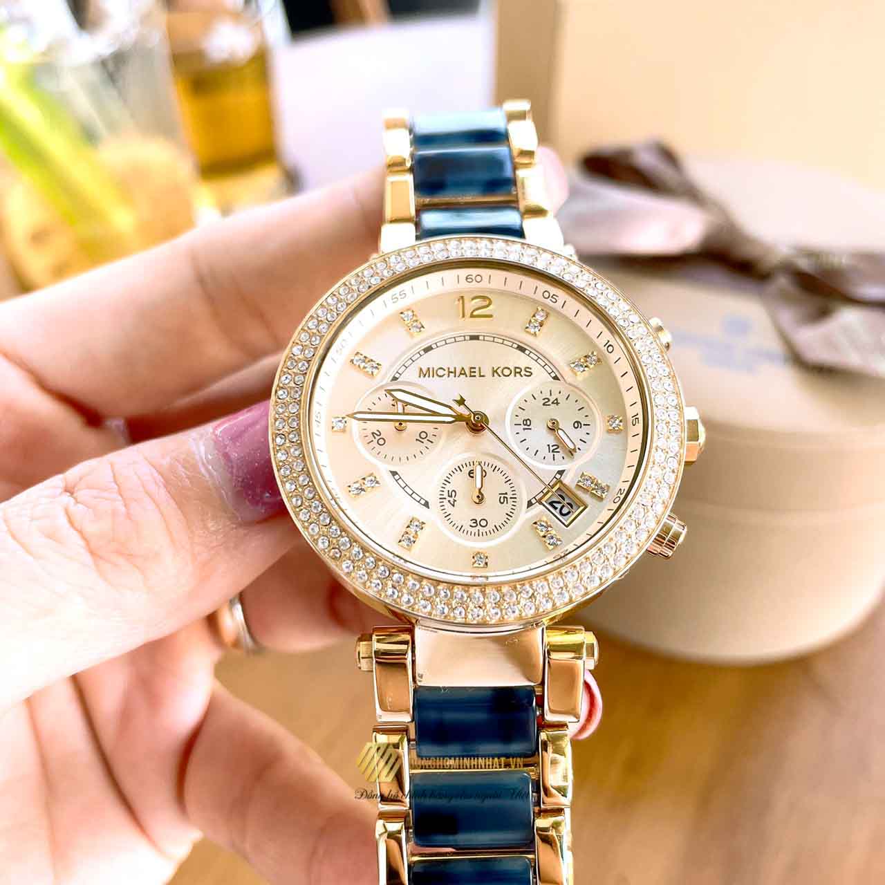  Shop Authentic Michael Kors Parker Gold Dial Two Tone Steel Strap Watch for Women - MK6238 - Luxxuri