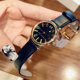  Shop Authentic Marc Jacobs Roxy Black Dial Black Leather Strap Watch for Women - MJ1592 - Luxxuri