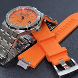  Shop Authentic Maurice Lacroix Aikon Limited Edition Automatic Date Orange Dial Silver Steel Strap Watch For Men - AI6008-SS00F-530-1 - Luxxuri