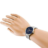  Shop Authentic Tommy Hilfiger Brooklyn Quartz Blue Dial Silver Mesh Bracelet Watch for Men - 1791505 - Luxxuri