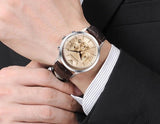  Shop Authentic Emporio Armani Classic Chronograph Beige Dial Brown Leather Strap Watch For Men - AR2433 - Luxxuri