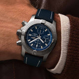  Shop Authentic Breitling Avenger Chronograph 43 Blue Dial Blue Nylon Strap Watch for Men - A13385101C1X1 - Luxxuri