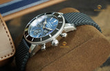  Shop Authentic Breitling Superocean Heritage B01 Chronograph 44 Blue Dial Black Mesh Bracelet Watch for Men - AB0162121C1S1 - Luxxuri