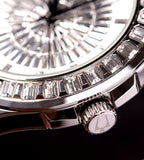 Shop Authentic Bulova Phantom Crystal Silver Dial Silver Steel Strap Watch for Men - 96A236 - Luxxuri