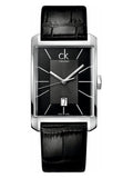  Shop Authentic Calvin Klein Window Black Dial Black Leather Strap Watch for Men - K2M21107 - Luxxuri