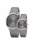  Shop Authentic Calvin Klein Minimal Grey Dial Silver Mesh Bracelet Watch for Women - K3M221Y3 - Luxxuri