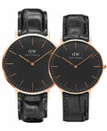  Shop Authentic Daniel Wellington Classic Reading Black Dial Black Leather Strap Watch For Men - DW00100129 - Luxxuri