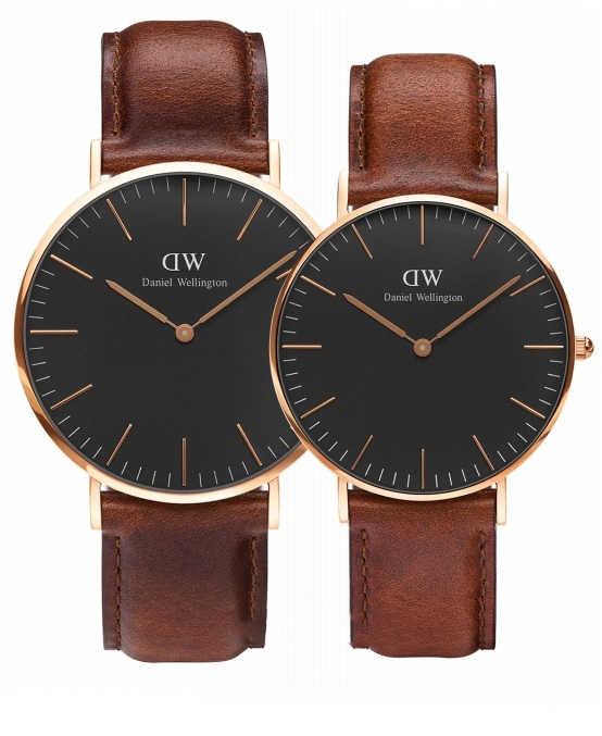  Shop Authentic Daniel Wellington Classic St Mawes Black Dial Brown Leather Strap Watch For Men - DW00100124 - Luxxuri