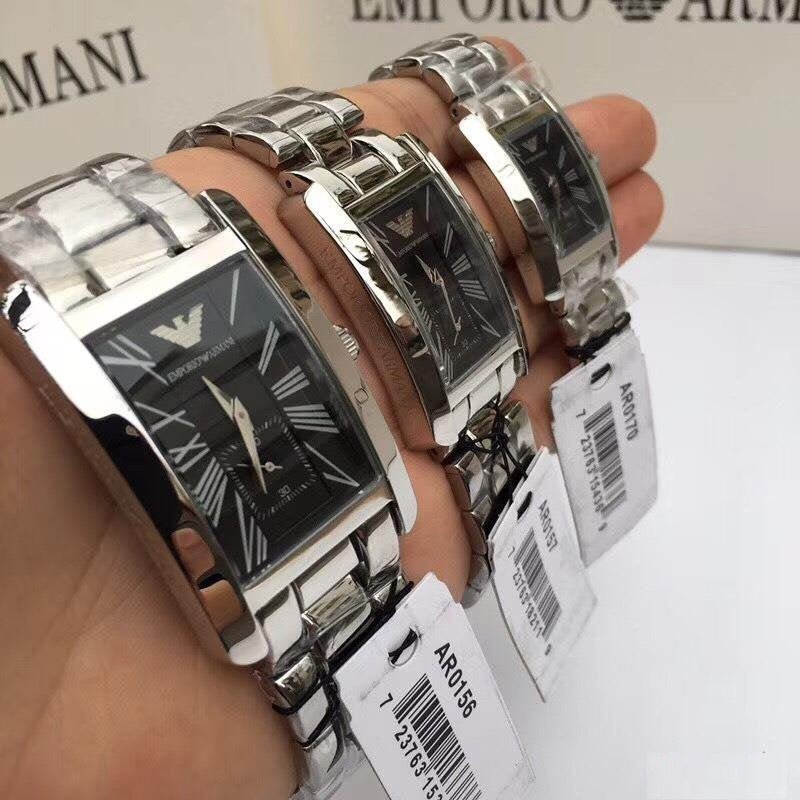  Shop Authentic Emporio Armani Classic Black Dial Silver Stainless Steel Strap Watch For Men - AR0156 - Luxxuri