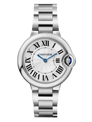  Shop Authentic Cartier Ballen Bleu De Cartier Silver Dial Silver Steel Strap Watch for Women - W6920084 - Luxxuri