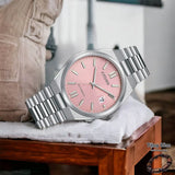  Shop Authentic Citizen x Pantone Automatic Dreamy Pink Dial Silver Steel Strap Watch For Men - NJ0158-89X - Luxxuri