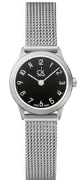  Shop Authentic Calvin Klein Minimal Black Dial Silver Mesh Bracelet Watch for Women - K3M53151 - Luxxuri