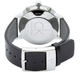  Shop Authentic Calvin Klein Post Minimal White Dial Black Leather Strap Watch for Men - K7627120 - Luxxuri