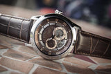  Shop Authentic Bulova Classic Skeleton Automatic Brown Dial Brown Leather Strap Watch for Men - 96A120 - Luxxuri