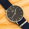  Shop Authentic Daniel Wellington Classic Bayswater Black Dial Black NATO Strap Watch For Women - DW00100282 - Luxxuri
