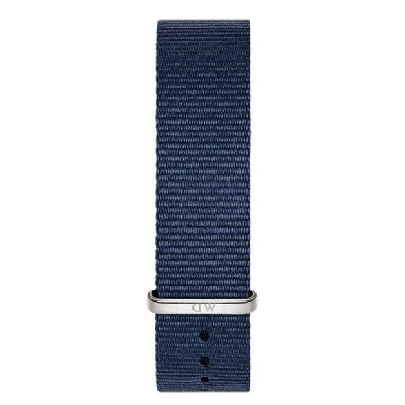  Shop Authentic Daniel Wellington Classic Bayswater White Dial Blue NATO Strap Watch For Women - DW00100280 - Luxxuri