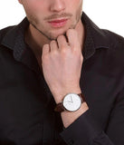  Shop Authentic Daniel Wellington Classic Bristol Quartz White Dial Brown Leather Strap Watch For Men - DW00100023 - Luxxuri