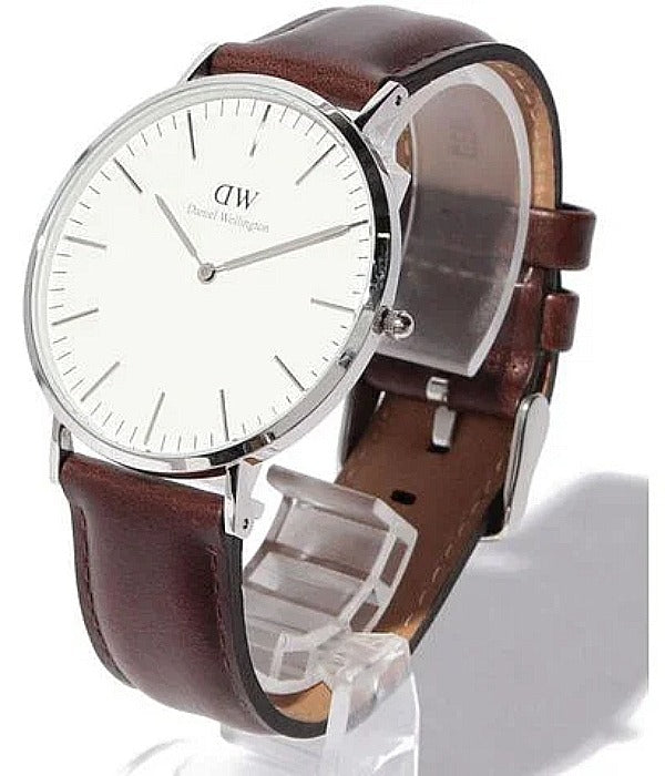  Shop Authentic Daniel Wellington Classic Bristol Quartz White Dial Brown Leather Strap Watch For Men - DW00100023 - Luxxuri