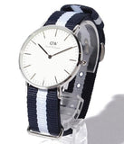  Shop Authentic Daniel Wellington Classic Glasgow White Dial Two Tone NATO Strap Unisex Watch - DW00100047 - Luxxuri