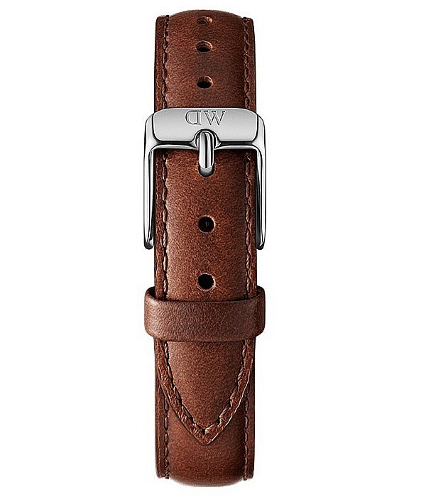  Shop Authentic Daniel Wellington Classic Petite St Mawes Black Dial Brown Leather Strap Watch For Women - DW00100181 - Luxxuri
