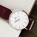  Shop Authentic Daniel Wellington Classic Roselyn White Dial Red NATO Strap Watch For Women - DW00100268 - Luxxuri