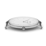  Shop Authentic Daniel Wellington Classic Sheffield White Dial Black Leather Strap Watch For Women - DW00100053 - Luxxuri