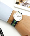  Shop Authentic Daniel Wellington Classic Warwick White Dial Two Tone Nylon Strap Watch for Men - DW00100005 - Luxxuri