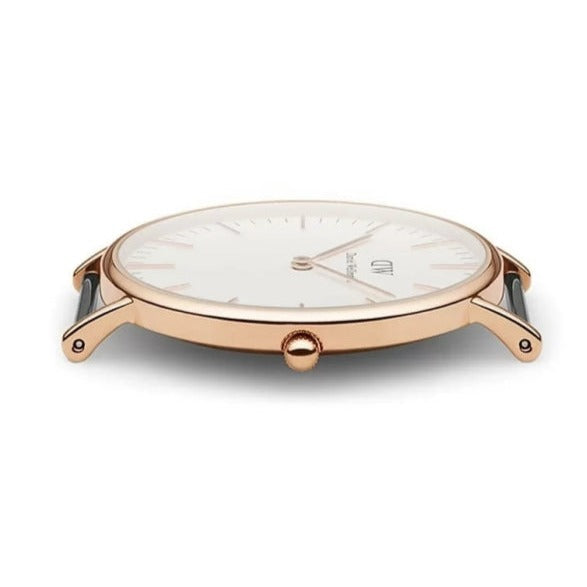  Shop Authentic Daniel Wellington Classic Winchester White Dial Three Tone Nylon Strap Watch For Women - DW00100033 - Luxxuri