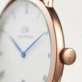  Shop Authentic Daniel Wellington Dapper St Mawes White Dial Brown Leather Strap Watch For Men - DW00100083 - Luxxuri