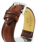  Shop Authentic Daniel Wellington St Mawes White Dial Brown Leather Strap Watch For Men - DW00100052 - Luxxuri