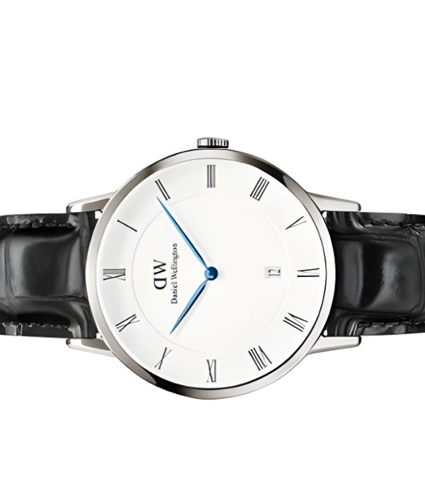  Shop Authentic Daniel Wellington Dapper Reading White Dial Black Leather Strap Watch For Men - DW00100108 - Luxxuri