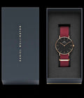  Shop Authentic Daniel Wellington Classic Roselyn Black Dial Maroon Nylon Strap Watch For Women - DW00100273 - Luxxuri