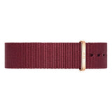  Shop Authentic Daniel Wellington Classic Roselyn Black Dial Maroon Nylon Strap Watch For Women - DW00100273 - Luxxuri