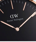  Shop Authentic Daniel Wellington Classic Dover Black Dial White Nylon Strap Watch For Women - DW00100310 - Luxxuri
