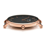  Shop Authentic Daniel Wellington Classic Petite Bondi Black Dial White Leather Strap Watch For Women - DW00100283 - Luxxuri