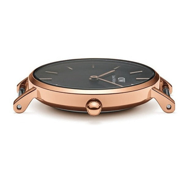  Shop Authentic Daniel Wellington Classic Petite Bristol Black Dial Brown Leather Strap Watch For Women - DW00100221 - Luxxuri