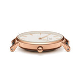  Shop Authentic Daniel Wellington Classic Petite Dover White Dial White Nylon Strap Watch For Women - DW00100313 - Luxxuri