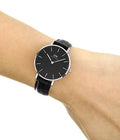  Shop Authentic Daniel Wellington Classic Petite Reading Black Dial Black Leather Strap Watch For Women - DW00100179 - Luxxuri