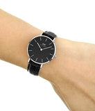 Shop Authentic Daniel Wellington Classic Petite Reading Black Dial Black Leather Strap Watch For Women - DW00100179 - Luxxuri