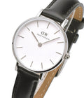  Shop Authentic Daniel Wellington Classic Petite Sheffield White Dial Black Leather Strap Watch For Women - DW00100242 - Luxxuri