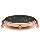  Shop Authentic Daniel Wellington Classic Petite St Mawes Black Dial Brown Leather Strap Watch For Women - DW00100225 - Luxxuri