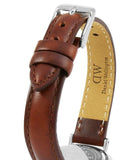  Shop Authentic Daniel Wellington Classic Petite St Mawes Black Dial Brown Leather Strap Watch For Women - DW00100237 - Luxxuri