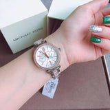  Shop Authentic Michael Kors Sofie Chronograph White Dial Two Tone Steel Strap Watch For Women - MK4353 - Luxxuri